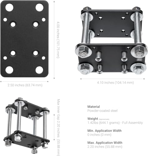 Arkon Robust Forklift Pillar - Soporte para Tablet, Color Negro
