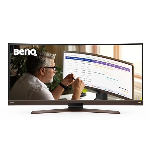 BenQ EW3880R Monitor Curvo | 38 pulgadas IPS UltraWide QHD+ HDR USB-C 60W | Compatible para MacBook Pro M1