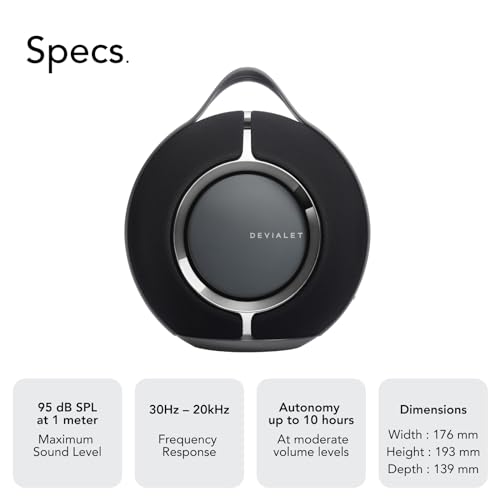 Devialet Altavoz portátil Mania Negro