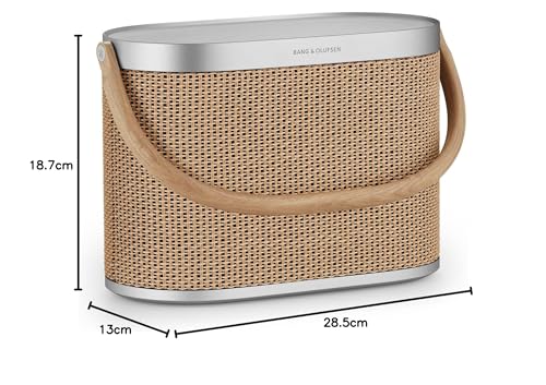 Bang & Olufsen Beosound A5 Potente Altavoz de Lujo Modular Bluetooth Portátil y WiFi para Uso en Casa o Exteriores con una Batería de Larga Duración y Cargador Inalámbrico Nordic Weave