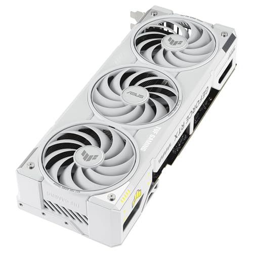 ASUS TUF Gaming GeForce RTX 5070 Ti 16 GB GDDR7 White OC Edition Tarjeta gráfica Gaming (PCIe 5.0, HDMI/DP 2.1, 3,125 Ranuras, Grado Militar, Revestimiento Protector, Ventiladores Axial-Tech)