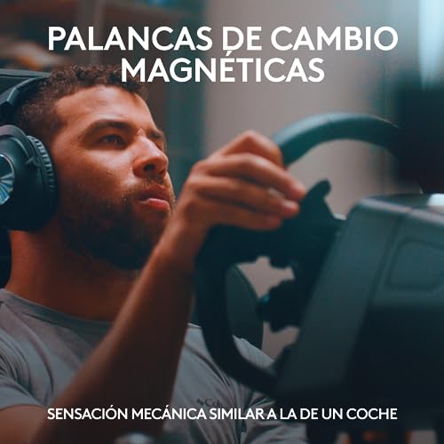 Logitech G PRO Racing Wheel, PC, fuerza de 11 N⋅m, accionamiento directo, Force Feedback TRUEFORCE,palancas de cambio magnéticas, doble embrague,pantalla OLED, desacople rápido, distribución PRO