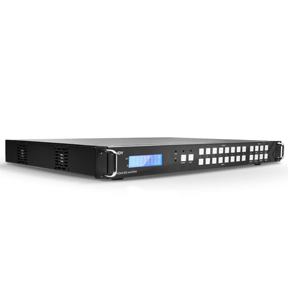 LINDY Matriz de vídeo 8x8 HDMI 18G con Escalador para Pared de Pantalla