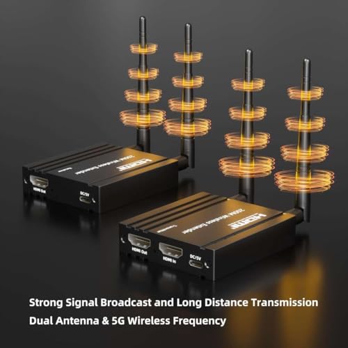 PremiumCord HDMI Extensor Inalámbrico Hasta 200m, Full HD 1080p, HDMI 1.3, HDCP 1.4/2.2, Carcasa Metálica