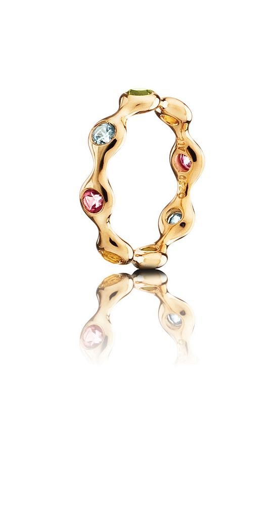 Pandora 970119MX3-60 - Anillo de oro amarillo de 18 quilates, talla 20 (19,1 mm)