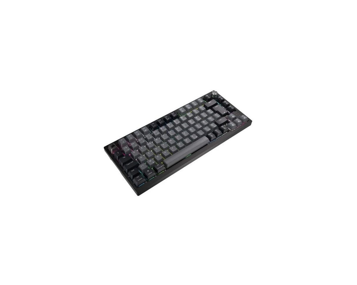 Corsair K65 Plus Wireless 75% RGB Teclado de Juego mecánico reemplazable en Caliente - Interruptores táctiles MLX Fusion prelubricados - Tapas de Llave PBT - AZERTY FR - Negro