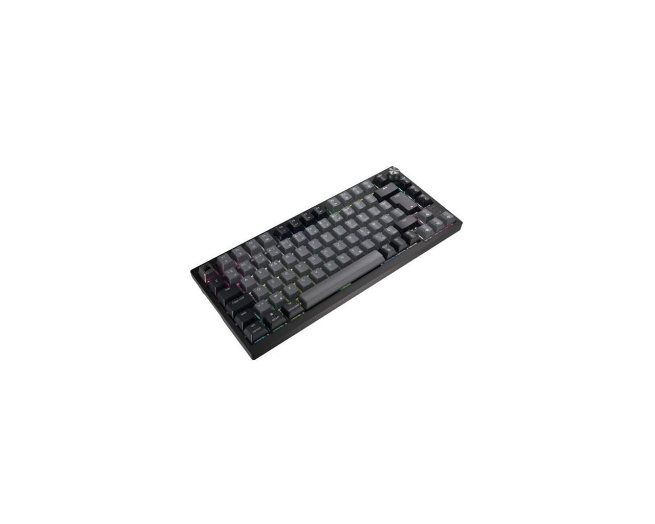 Corsair K65 Plus Wireless 75% RGB Teclado de Juego mecánico reemplazable en Caliente - Interruptores táctiles MLX Fusion prelubricados - Tapas de Llave PBT - AZERTY FR - Negro