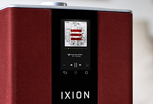 IXION Maestro Red Hecho a Mano Premium Sistema de Audio con Pantalla táctil Integrado Rojo