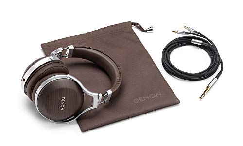 Denon AH-D5200 Marrón, Plata Supraaural Diadema Auricular - Auriculares (Supraaural, Diadema, Alámbrico, 5-40000 Hz, 3 m, Marrón, Plata)