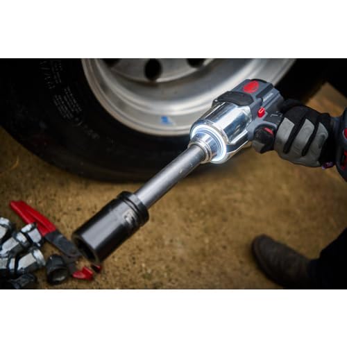 Ingersoll-Rand W8591-K2-EU Llave de Impacto Inalámbrica de 1" y 20V, Kit con 2 Baterías, 2710 Nm, Enclavija de 6" y Anillo de Fricción con Orificio Pasante