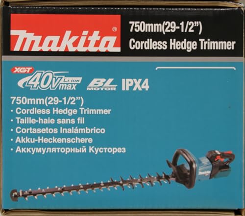 Makita UH007GZ 40V MAX Li-Ion XGT - Cortasetos sin escobillas de 75 cm, baterías y Cargadores no incluidos