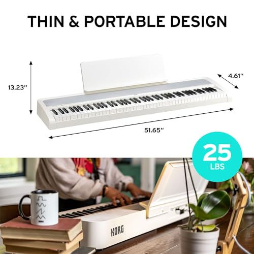 B2 Digital Piano White Bundle: Instrument