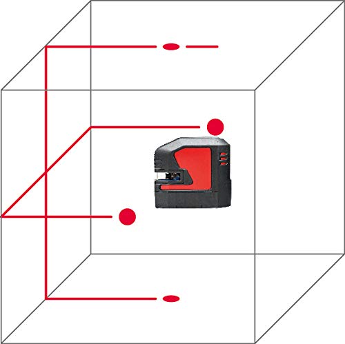 Leica Lino L2P5: Nivel láser de punto y líneas cruzadas con batería Li-Ion, cargador, adaptador magnético innovador en una carcasa (láser rojo, alcance de trabajo: 25 m)