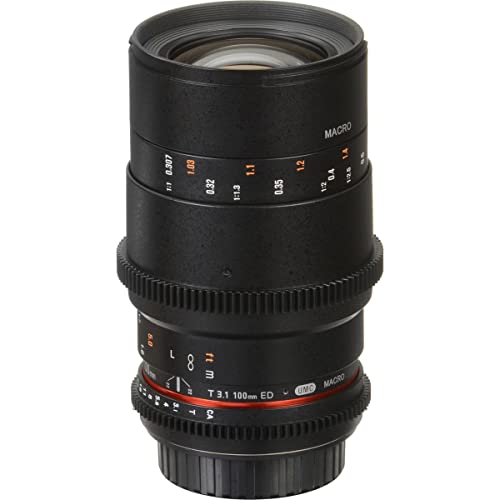 Rokinon Lente Macro T3.1 Cine DS de 100 mm para MFT