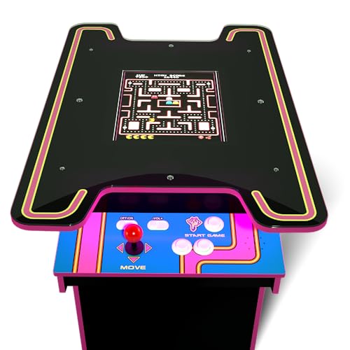 ARCADE 1 Up Ms. Pac-Man Head-to-Head Table Black