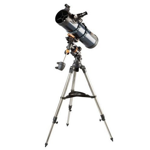 Celestron 31051 AstroMaster 130EQ, Telescopio Reflector newtoniano con accionamiento por Motor, Azul Oscuro