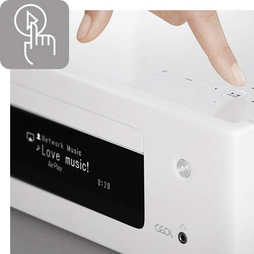 DENON Microcadena con conexión en Red, Color Negro