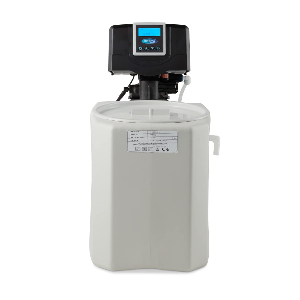 Maxima Descalcificador de Agua Automático - Descalcificador - Resina 8L - Pantalla Digital