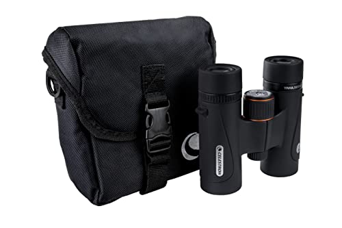 Celestron 71403 TrailSeeker ED: prismáticos con prisma de techo 10 x 32, lente de banda ancha con revestimiento múltiple completo, prisma BaK-4, negro