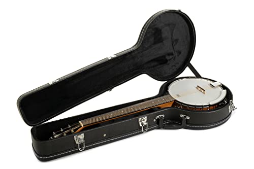 GEWA Banjo Premium 5 cuerdas con maletín y piel REMO