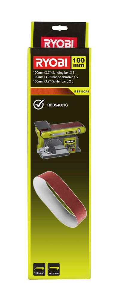 Ryobi 5133002858 - Lijadora de cinta estacionária, Eléctrica con cable.