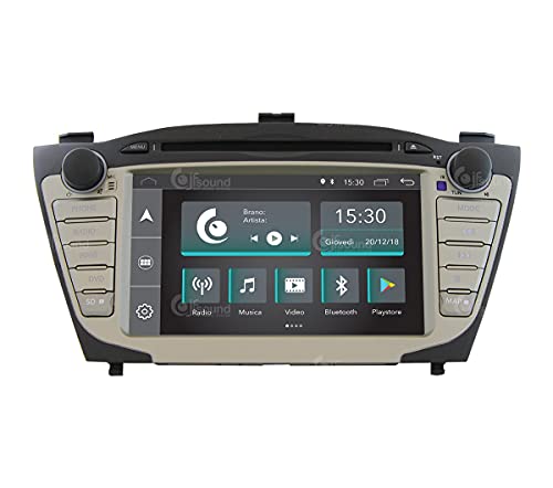 Radio de Coche para Hyundai IX35 con GPS, cámara, Amplificador y pequeña Pantalla LCD de Serie Android GPS Bluetooth WiFi USB Dab+ Touchscreen 7" 4core Carplay AndroidAuto