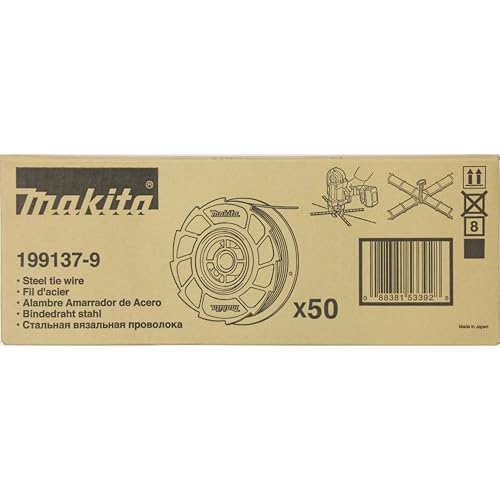 Bridas de alambre de acero recocido Makita 199137-9 DTR180 DTR181 0,8 mm 100 m