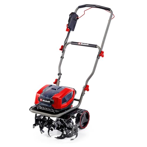 Einhell Motoazada con batería GP-CR 36/45 Li E BL-Solo Power X-Change (36 V, sin escobillas, Anchura de Trabajo 45 cm, Profundidad de Corte, Ruedas Ajustables en Altura, sin batería)
