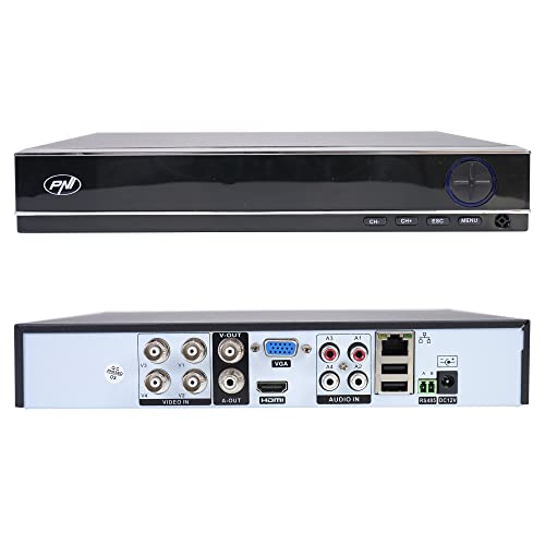 PNI House PTZ1300 - Kit de videovigilancia AHD Full HD, con 4 cámaras de 2 MP, 1080P para Exteriores y PNI SafeHouse de 1 TB Incluidas