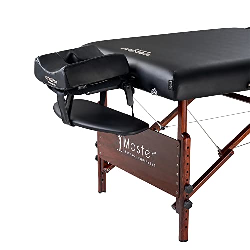 Master Massage Banco de Masaje portátil Plegable de Madera con cojín Musical y Altavoz, 76 cm