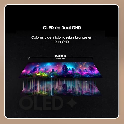 Samsung Odyssey OLED G9 G93SD 49", DQHD, 5120x1440, 240Hz, 0.03ms(GTG), 32:9, 1,000,000:1, FreeSync Premium Pro, 250 CD/m², HDMI, HDR10, Pleateado, LS49DG934SUXEN