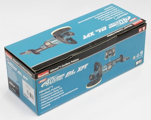 Makita PV001GZ - Pulidora de iones de litio XGT sin escobillas de 40 V, 180 mm, baterías y cargadores no incluidos