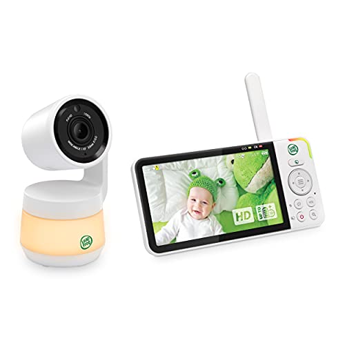 LeapFrog LF925HD Baby Monitors, 1080p WiFi Smart Baby Monitors, 360° Translation & Tilt, 8X Zoom, 5" 720p LCD Display, Night Vision, Walkie - Two-Way Talkie