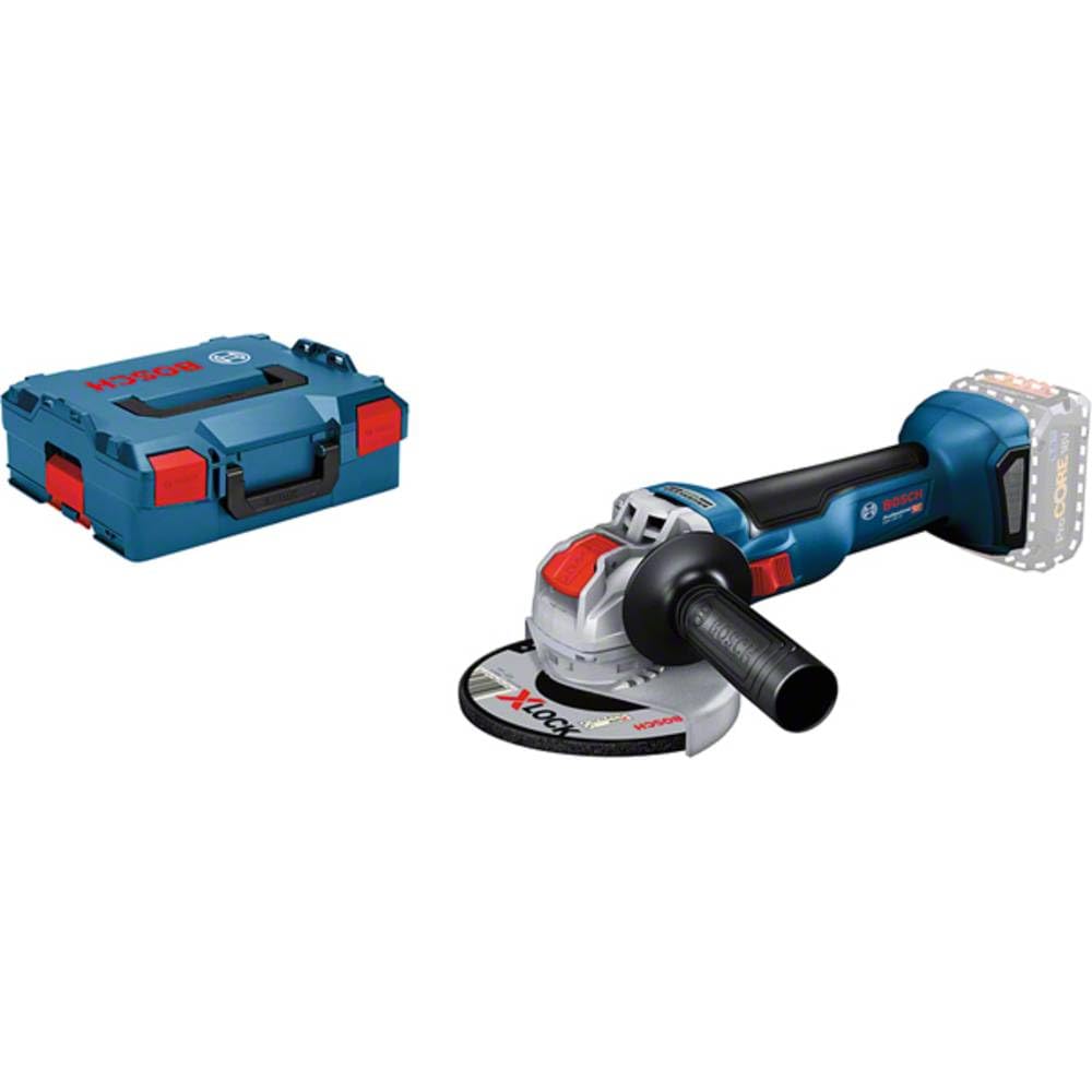 Bosch Professional 18V System GWX 18V-10 - Amoladora angular a batería (Brushless, X-LOCK, Ø 125 mm, 9000 rpm, sin batería, en L-BOXX)