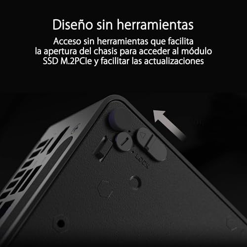 ASUS NUC 14 Pro - Ordenador de sobremesa (Intel Core Ultra 5 125H, Intel ARC Graphics, 16GB RAM DDR5, 512GB SSD, Windows 11 Pro), Tall, Cable EU, MTL-H 28W (U5 125H)