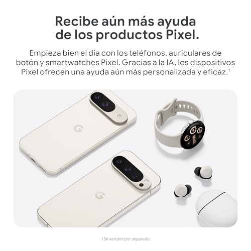 Google Pixel 9 Pro XL - Smartphone Android Desbloqueado con Gemini, Sistema de cámara Trasera Triple, batería con una autonomía de 24 Horas y Pantalla Super Actua de 6,8" - Porcelana, 512GB