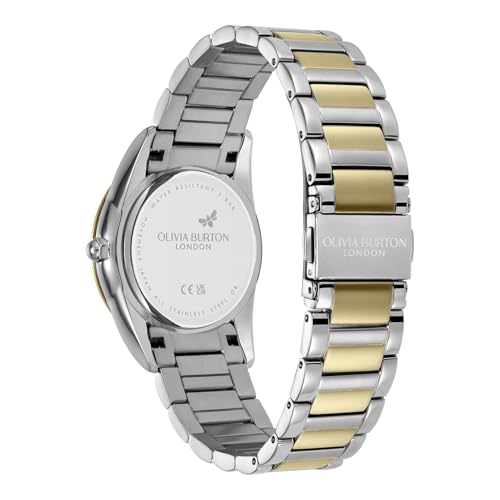 Olivia Burton Reloj con Movimiento de Cuarzo de Tres Manecillas para Mujer Colección Intensity con Correa de Acero Inoxidable Bicolor - 24000239