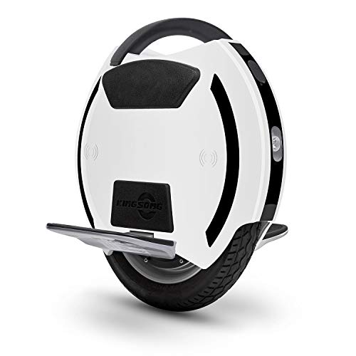 Kingsong Monociclo Eléctrico KS-14D 420wh, Adulto, Blanco, Rueda 14", Motor de 800W, Autonomía de hasta 40km, Velocidad Limitada de 25km/h,