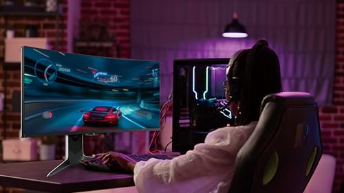 TCL 34R83Q 34 pulgadas WQHD Mini-LED 1500R Monitor Gaming Curvo, 170Hz, 1ms de tiempo de respuesta, AMD FreeSync™ Premium, Resolución 3440 x 1440, 21:9, 1600nits, Display HDR1400, Flicker Free, Tipo-C