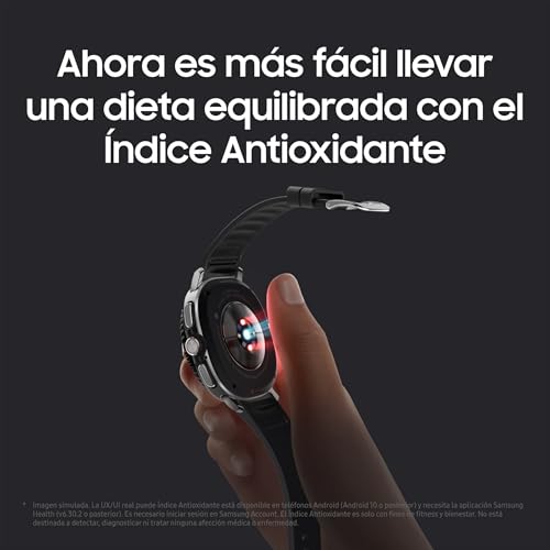 Samsung Galaxy Watch8 Classic 46mm, Bluetooth, Correa Híbrida, Smartwatch con Diseño con Bisel Giratorio, Garantía 3 Años + 1 año Extra, Blanco (Versión Española)