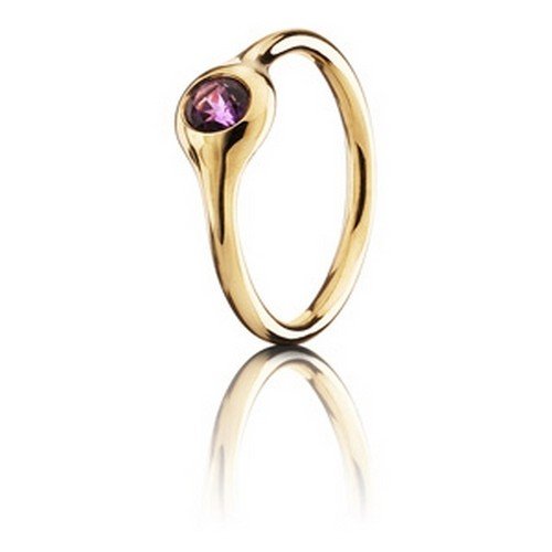 Pandora 970103AMP-57 - Anillo de oro amarillo de 18 quilates, talla 17 (18,16 mm)