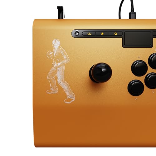 PDP Victrix Pro FS Playstation Fight Stick for PS4, PS5, PC, Durable Aluminum, Sanwa Denshi Buttons, Ergonomic Wrist Slope, Detachable Joystick, Tournament Grade for Fighting Games KOF Kyo