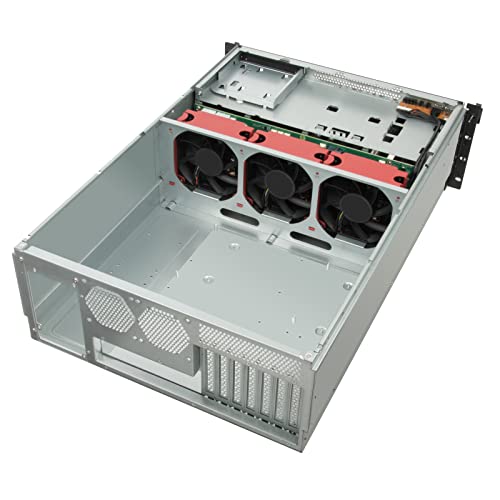 SilverStone Technology RM43-320-RS, Chasis Servidor de Almacenamiento con Montura en Rack y 20 bahías 4U HDD/SSD 2,5”/3,5” con Interfaz Mini-SAS HD SFF-8643 12 GB/s, SST-RM43-320-RS, Silver