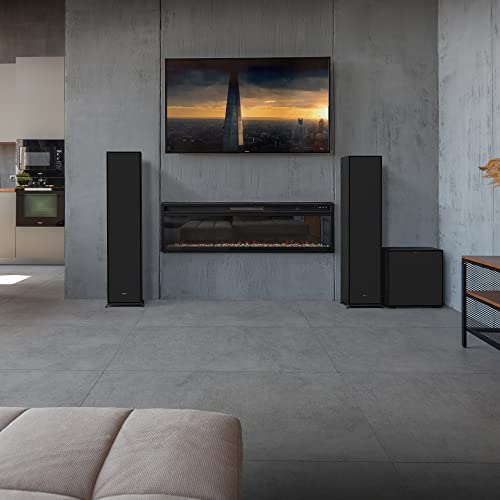Klipsch R-605FA Black (Unidad) - Altavoz de Suelo Negro con Dolby Atmos - woofer 6.5 Pulgadas