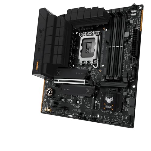 ASUS TUF Gaming B760M-PLUS WiFi II - Placa Base Intel B760 LGA 1700 mATX (PCIe 5.0, M.2, DDR5,WiFi 6E, Antena Q, Realtek 2,5 GB Ethernet, DP, HDMI, SATA 6 Gbps, USB Tipo-C, Thunderbolt 4, Aura Sync)