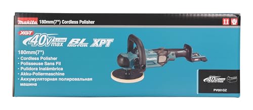Makita PV001GZ - Pulidora de iones de litio XGT sin escobillas de 40 V, 180 mm, baterías y cargadores no incluidos