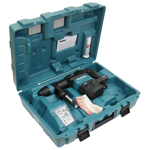 Makita HM001GZ02 - Martillo demoledor BL 40Vmáx XGT 7,1 kg AVT AWS (40 V, iones de litio, 40 V) (sin batería, sin cargador) Azul Petróleo