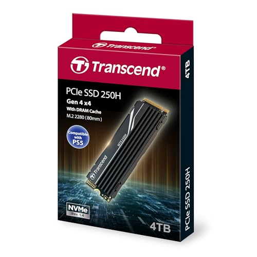 Transcend 4TB NVMe PCIe Gen4 x4 MTE250H M.2 SSD Disco de Estado Sólido TS4TMTE250H