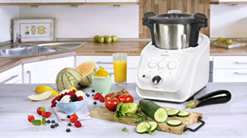 Unbekannt SilverCrest Monsieur Cuisine Connect - Robot de cocina con accesorios estándar Weiß