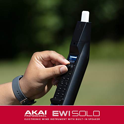 AKAI Professional EWI Solo - instrumento electrónico de viento con altavoz incorporado, batería recargable, 200 sonidos y conectividad MIDI USB